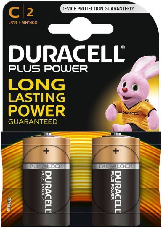 Duracell Plus Power Alkaline C MN1400 batterij(2 stuks )
