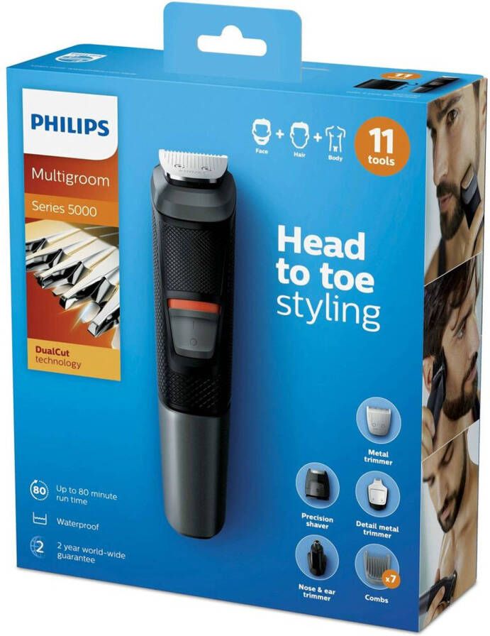 Philips MG5730/15 5000 series 11-in-1, gezicht, haar en lichaam multigroom