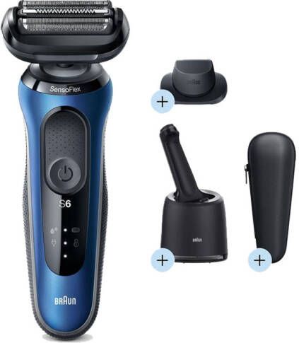 Braun Series 6 60 b7200cc Baardtrimmer 50min Autonomie Sensoflex technologie