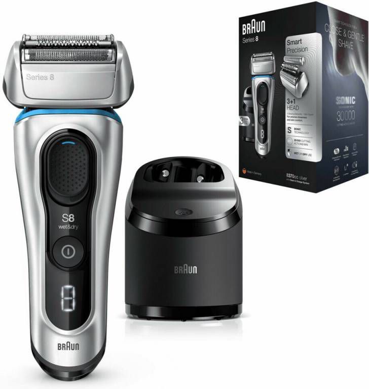Braun Series 8 8370cc Scheerapparaat met scheerblad Trimmer
