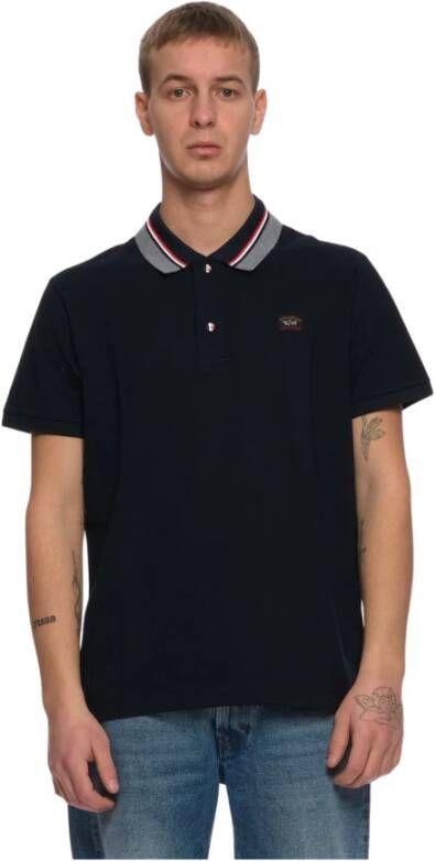 PAUL & SHARK 22411207 013 Polo , Zwart, Heren