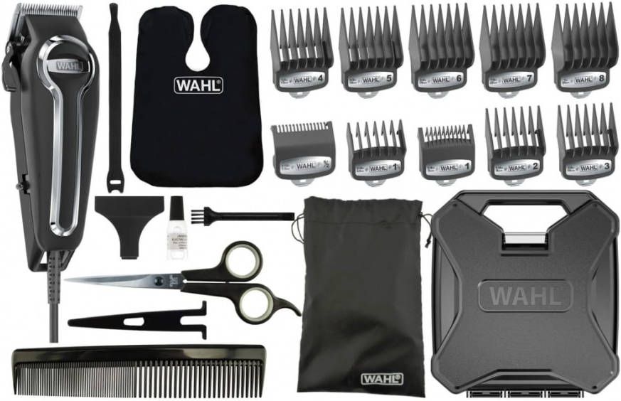 Wahl Tondeuse/Elite Pro Clipper/Inclusief 10 opzetkammen Tondeuse Zwart