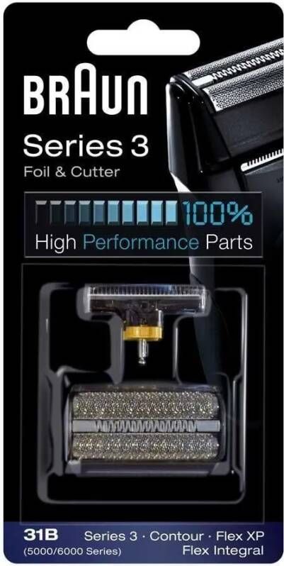 Braun Vervangende mesjes 31 B voor de oude series 3 scheerapparaten tot 2014